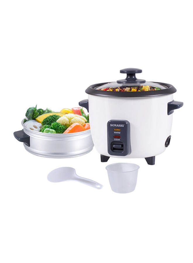سوناشي - جهاز لطهي الأرز مزود بمبخرة 1.8 L 700 W SRC-318B أسود/ أبيض - Image 1