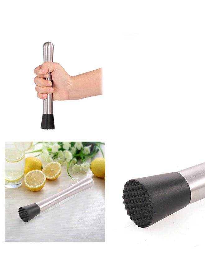 Stainless Steel Drink Muddler Silver 20.30x3.30xcm - v1581501590/N34448145A_3