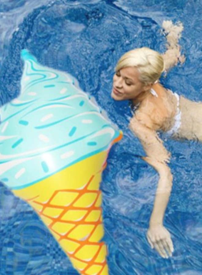 Inflatable Ice Cream Shape Swimming Pool Float 90cm - Image 2