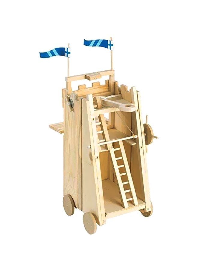 Pathfinders PFD-21 Medieval Siege Tower With Catapult Building Set PFD-21 15+ Years - Image 1