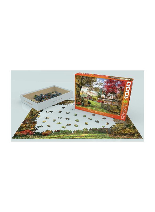 يورو جرافيكس مجموعة بازل تركيب الصور المقطعة بتصميم مزرعة يقطين قديمة مكونة من 1000 قطعة طراز 6000-0694 - Image 2