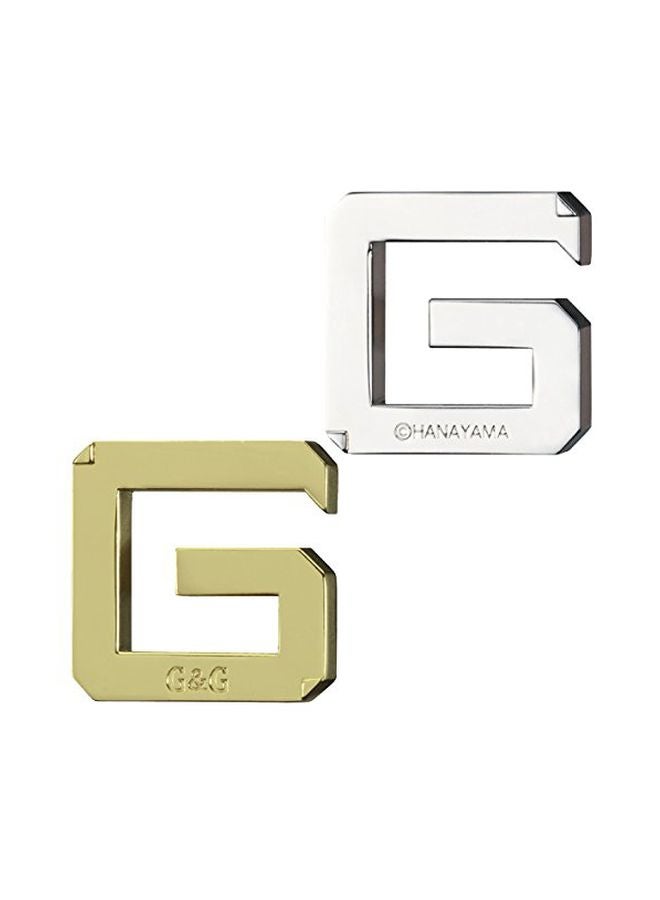 بي بازلد لعبة أحجية تركيب القطع  لتنشيط الدماغ مصنوعة من المعدن المصبوب على شكل حرف G من هاناياما طراز 30839 - Image 2