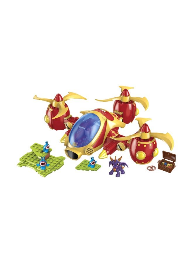 ميجا بلوكس مكعبات بناء بتصميم مستوحى من لعبة الفيديو "Skylanders" لمجسمات من سلالة أركيان، وطائرة هجومية طراز 95418  - Image 1