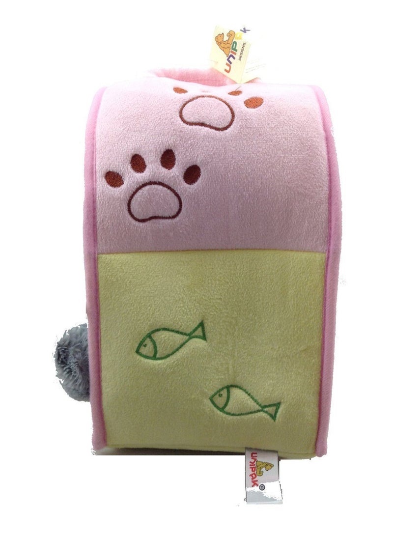 يونيباك طقم دمى محشوة على شكل قطة مع منزل من 5 قطع - Image 2