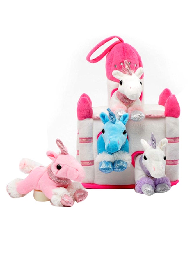 يونيباك طقم دمية يونيكورن محشوة مع منزل مكون من 5 قطع - Image 2