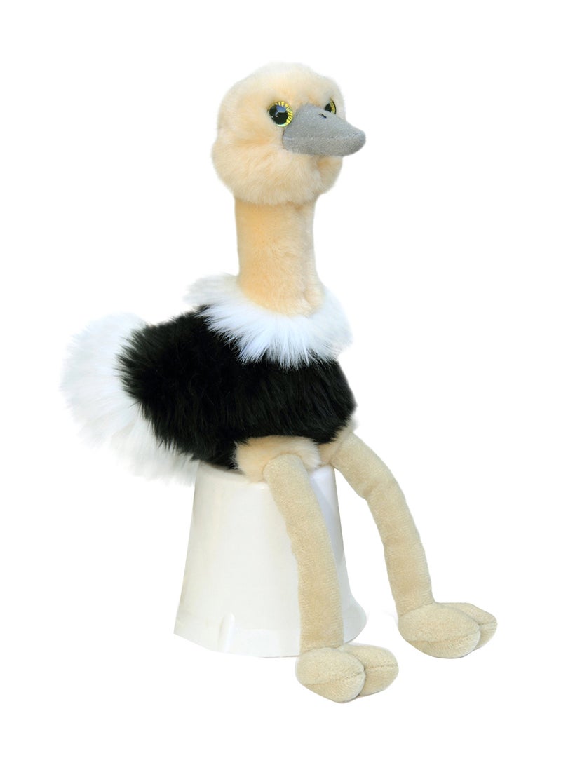 اورورا لعبة محشوة بتصميم حيوان على شكل نعامة 8بوصة - Image 1