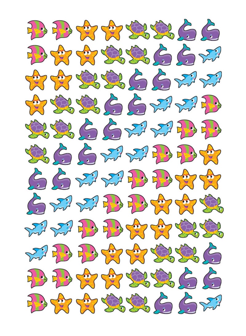 تريند إنتربرايزس إنك مجموعة ملصقات بأشكال رائعة تعبر عن الحياة البحرية مكونة من 8 ورقات - Image 1