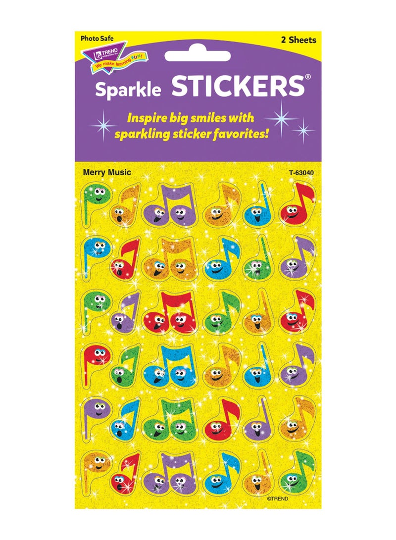 تريند إنتربرايزس إنك مجموعة ملصقات لامعة بتصميم موسيقي مكونة من قطعتين - Image 3