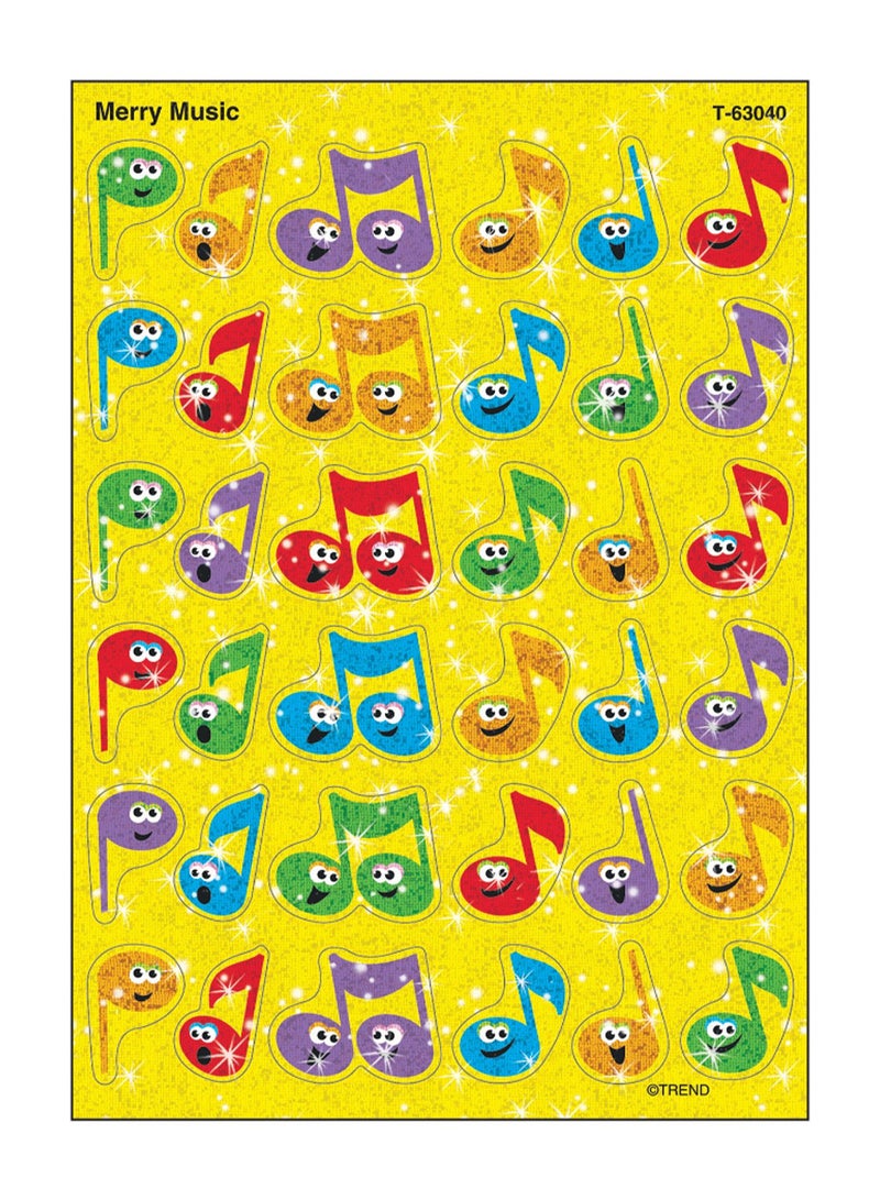 تريند إنتربرايزس إنك مجموعة ملصقات لامعة بتصميم موسيقي مكونة من قطعتين - Image 2