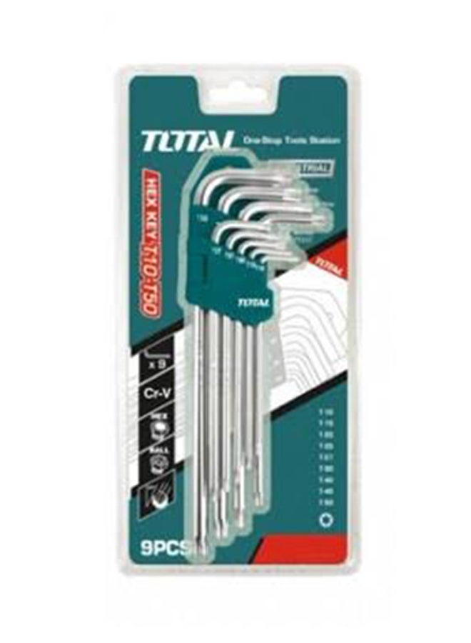 TOTAL 9-Piece Torx Key Set Silver/Green - Image 2