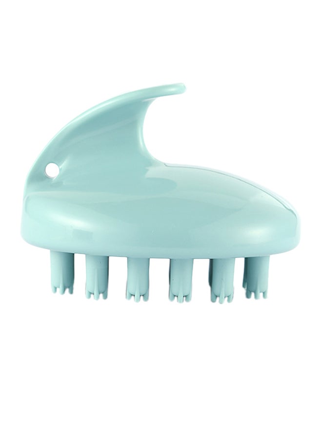 Handheld Silicone Scalp Shampoo Massage Brush Green 11x5x9centimeter