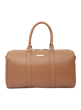 Textured Duffel Bag With Double Handles Beige - v1581572857/N34509715A_1