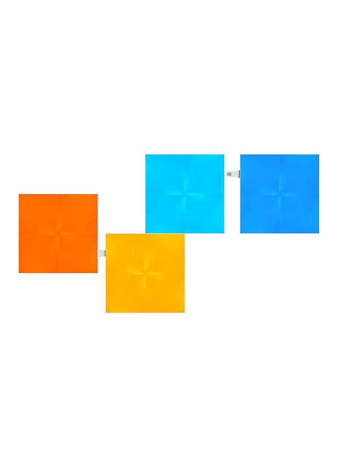 Nanoleaf 4 Panels Square Shape Canvas Lights Multicolour 10.1 x 6.2 x 2.2inch  - Image 1