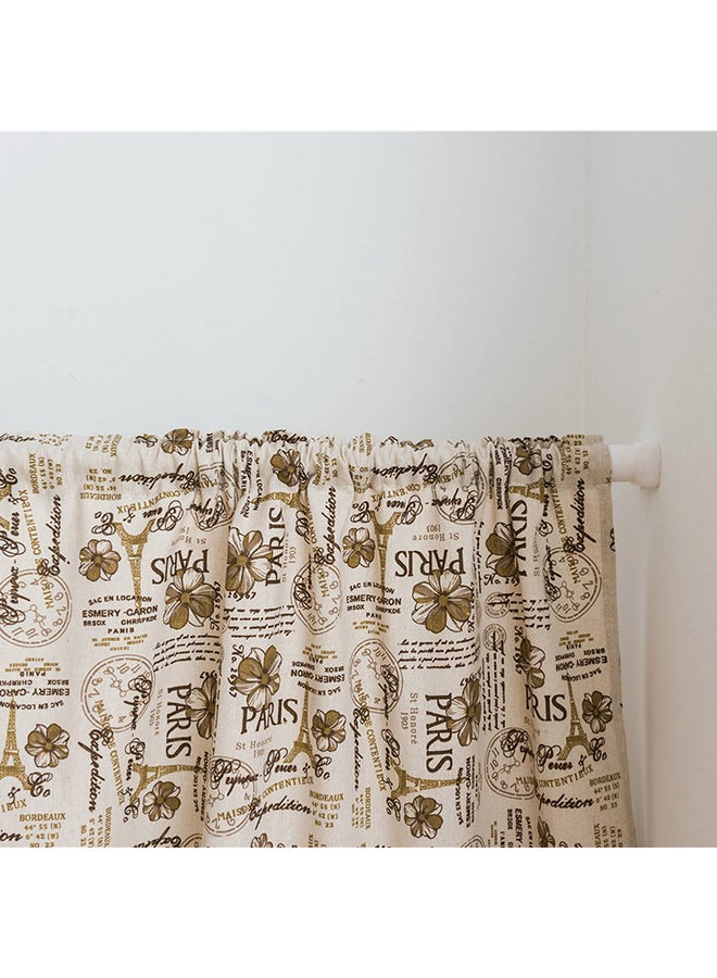 Decorative Curtain For Home Beige 18 x 59inch - Image 1
