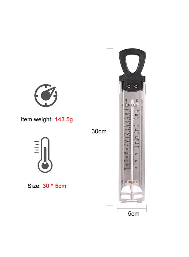 Stainless Steel Fry Thermometer With Hook Silver 30.50x2.00xcentimeter  - Image 3