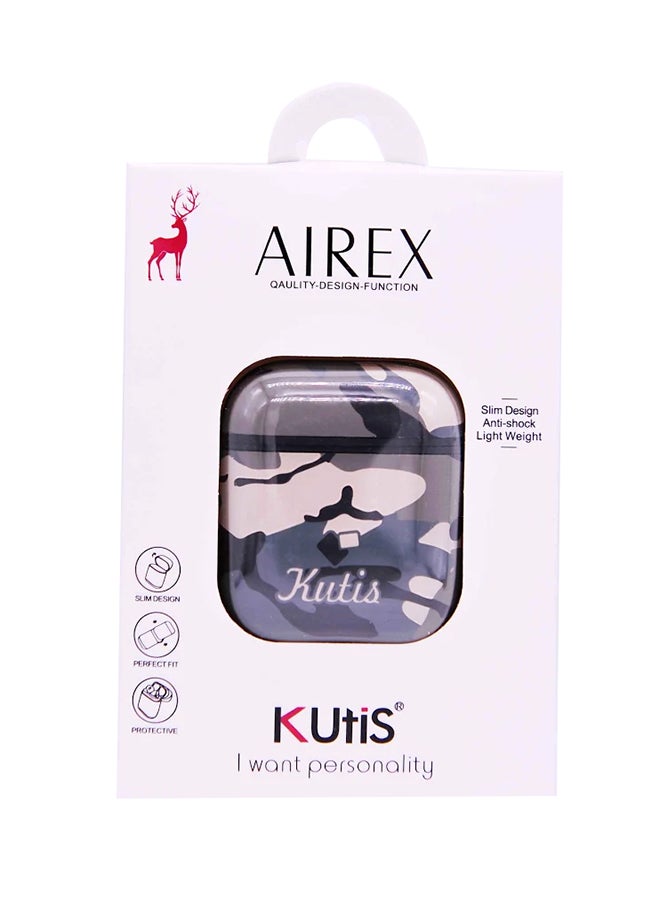 Kutis - Design Case Cover For Apple AirPods 1/2 With Keychain Army - Image 1