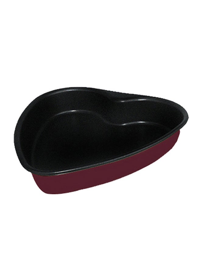 Heart Shaped Cake Mould Dark Red 28cm