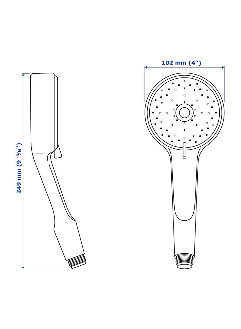 Brogrund 5-Spray Handshower Silver 100mm - Image 2