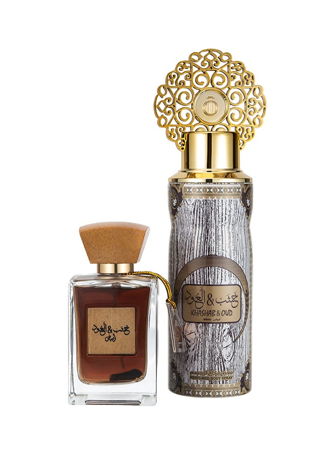 عربيات - طقم هدايا عطر خشب العود الأبيض - Image 1