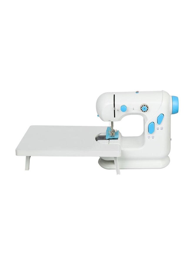 Decdeal Multifunctional Electric Sewing Machine With LED Light Foot Pedal YFSM-306 White/Blue - Image 1