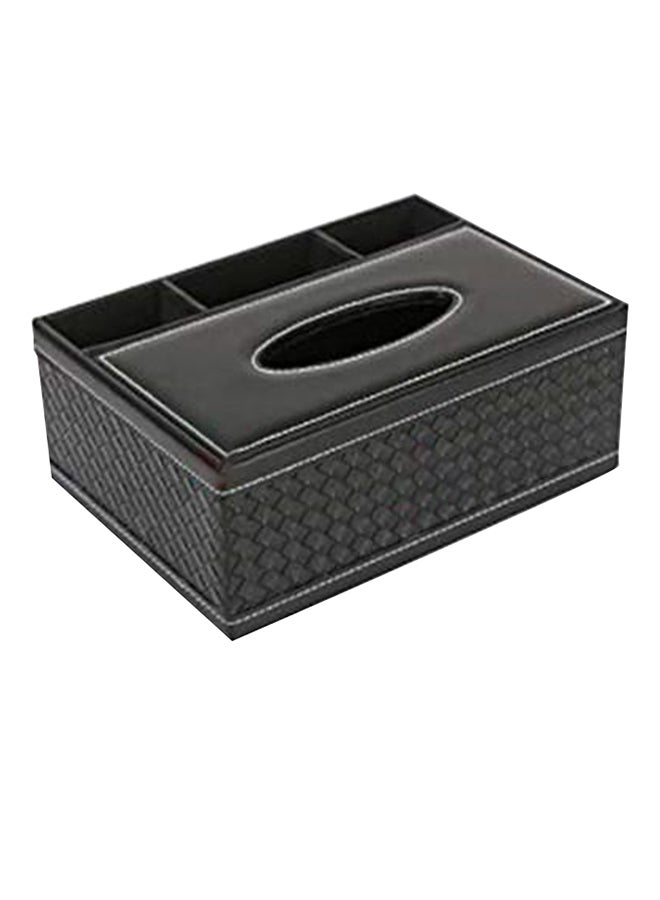 Rectangle Shaped Tissue Box Holder Black - Image 2