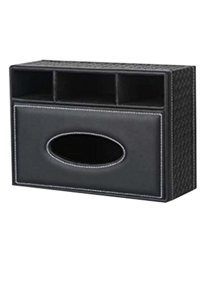 Rectangle Shaped Tissue Box Holder Black - Image 1