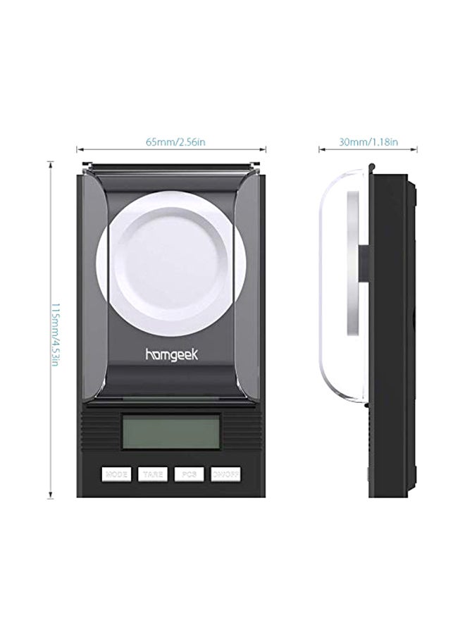 جيرينك ميزان رقمي احترافي بالملليجرام أسود - Image 4