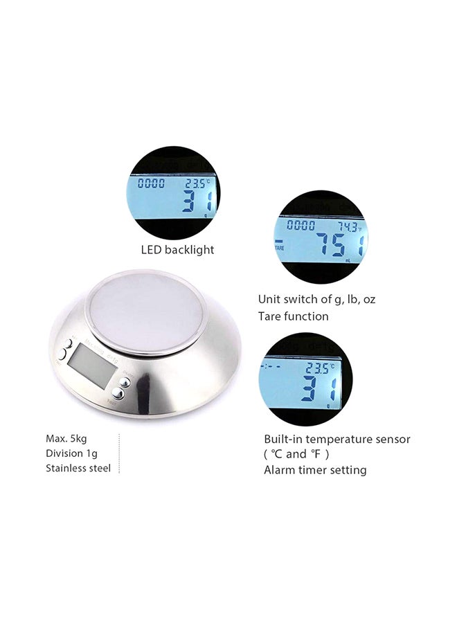 Gerenic - Digital Display Kitchen Scale Silver - Image 1