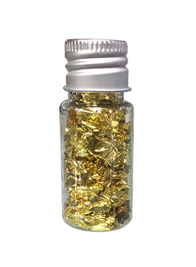 رقائق معدنية لتزيين الطعام غير صالح للأكل ذهبي 5.50x2.20سم - Image 1