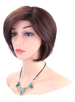 Kalyss Short Bob Hair Wig With Bangs Brown  - Image 1