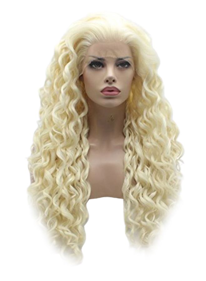 Lushy Hand Tied Heat Friendly Synthetic Lace Front Wig Gold