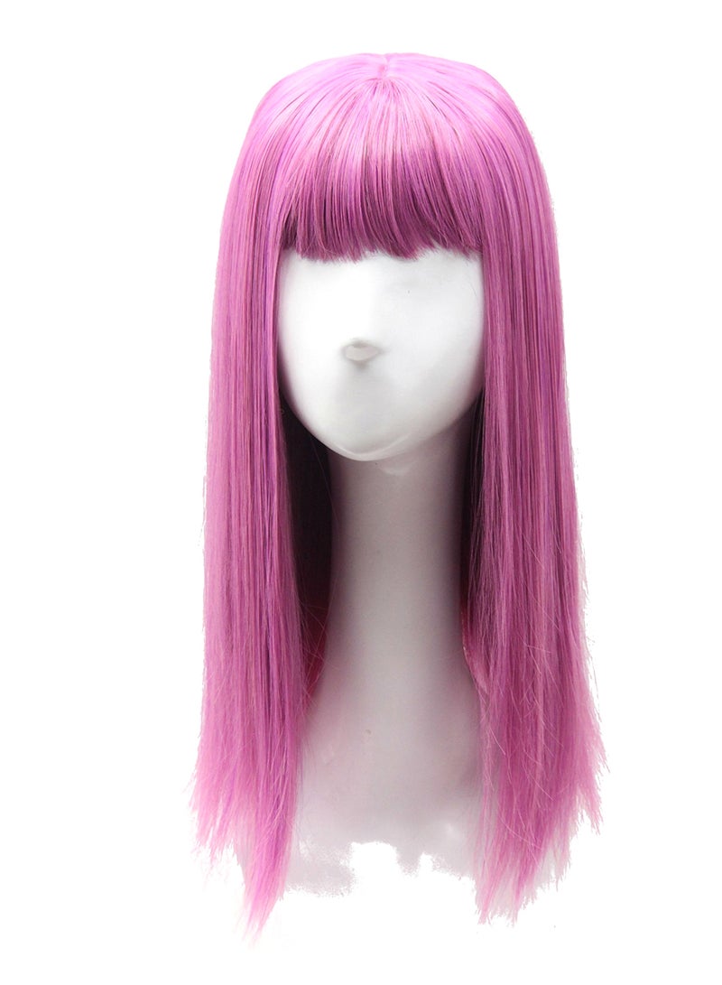 Soul Wigs Natural Looking Synthetic Long Straight Hair Wig Pink 