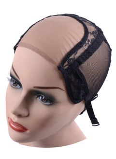 yantaisiyu Adjustable Strap Glueless Wig Cap Black  - Image 1
