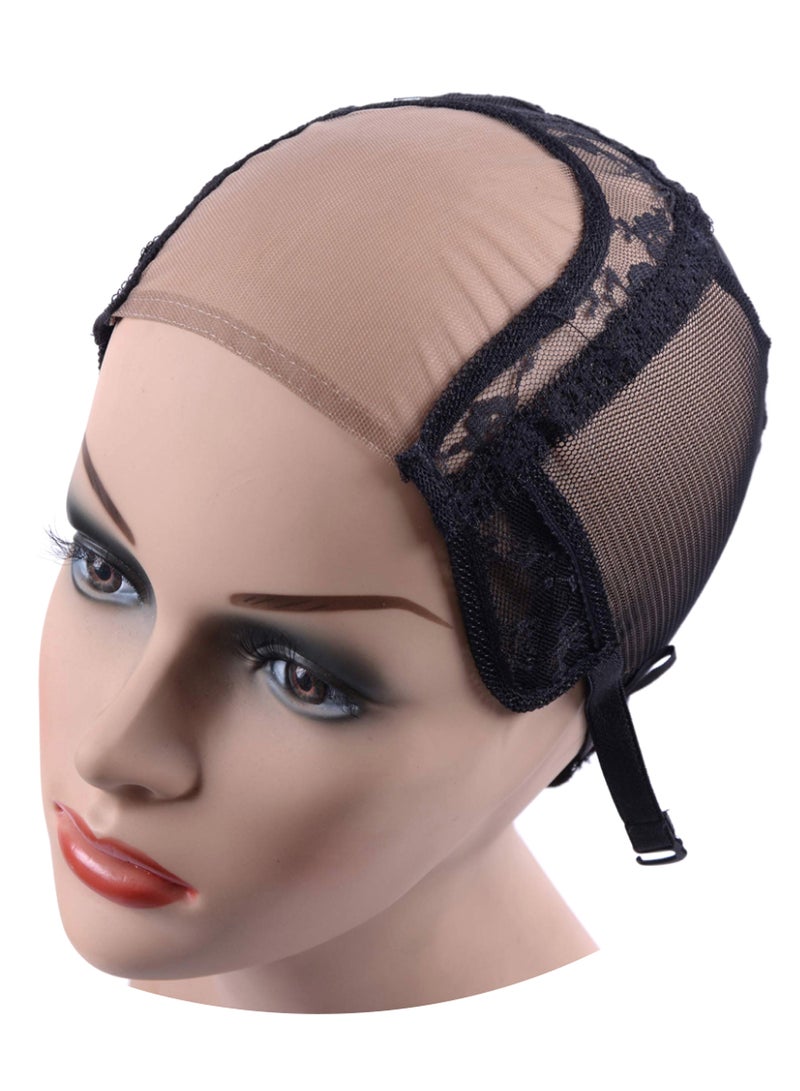 yantaisiyu Adjustable Strap Glueless Wig Cap Black - Image 1