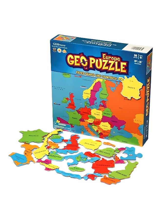 Geotoys 58-Piece Europe Geo Puzzle 4102371