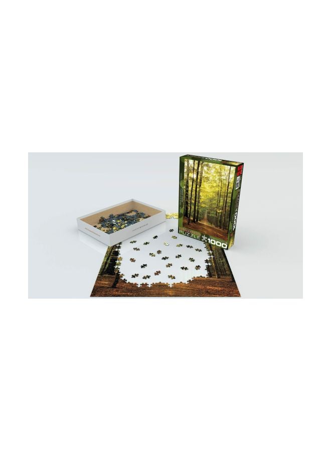 يورو جرافيكس طقم بازل بتصميم طريق الغابة من 1000 قطعة طراز EUROPZ-3846 - Image 2