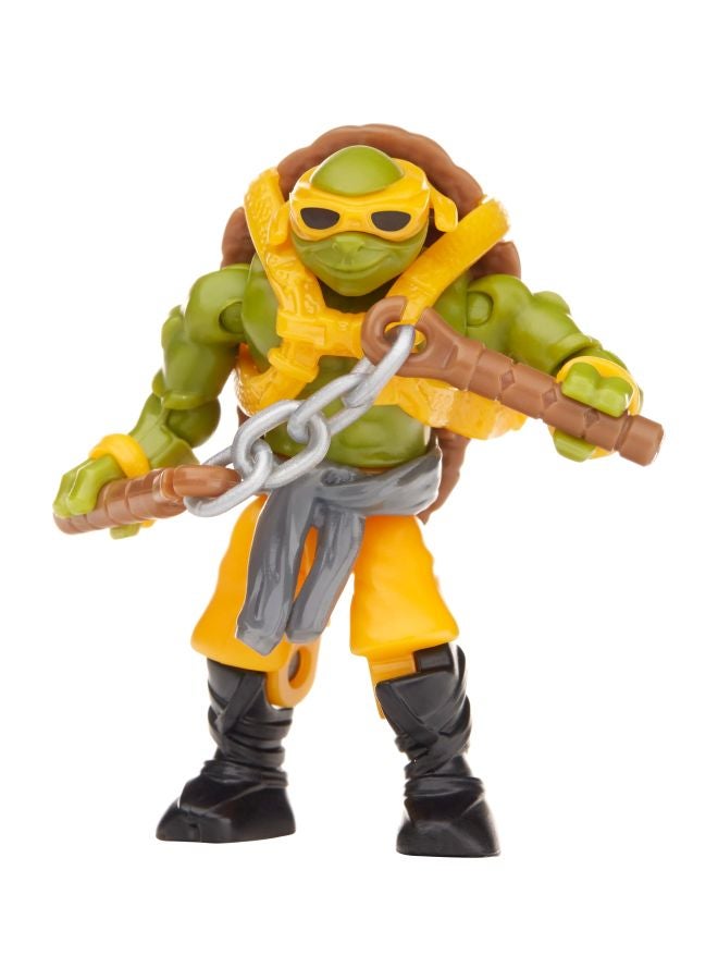 ميجا بلوكس طقم تركيب شخصية مايكي من سلاحف النينجا مع لوح توربو من 34 قطعة طراز DPF76 DPF76 34 أكبر من 6 سنوات - Image 1