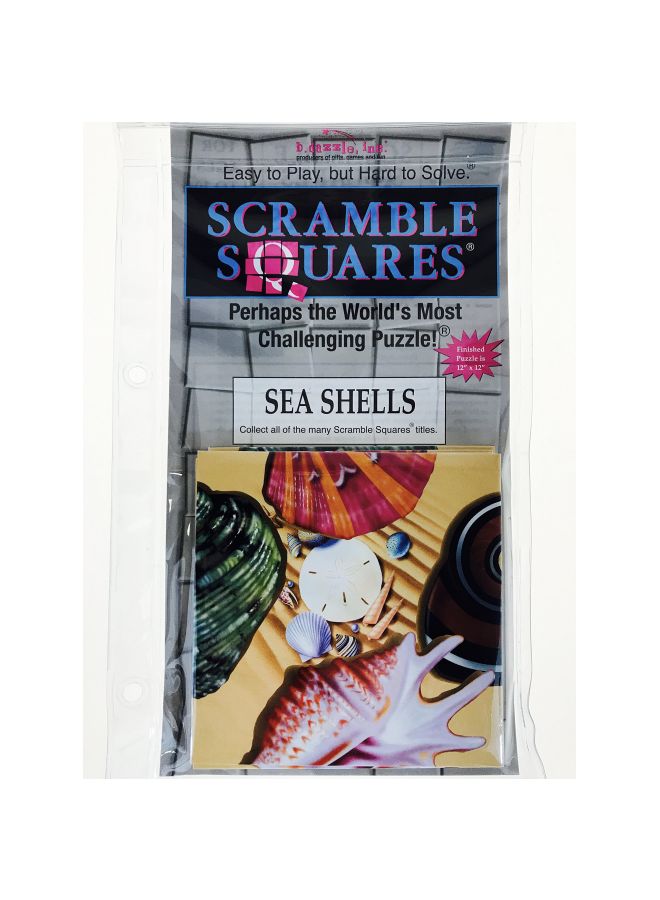 9-Piece Scramble Squares Sea Shells Challenging Puzzle 10081 - Image 2