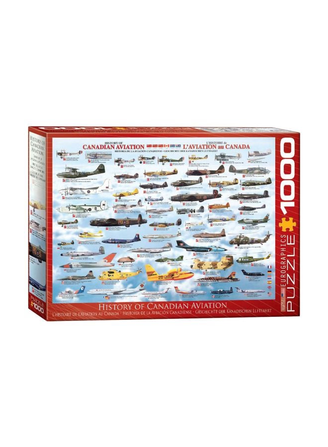 eurographics 1000-Piece History Canadian Aviation Jigsaw Puzzle 6000-0231 - Image 1