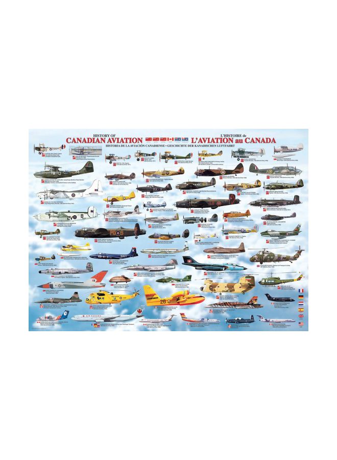 eurographics 1000-Piece History Canadian Aviation Jigsaw Puzzle 6000-0231 - Image 2