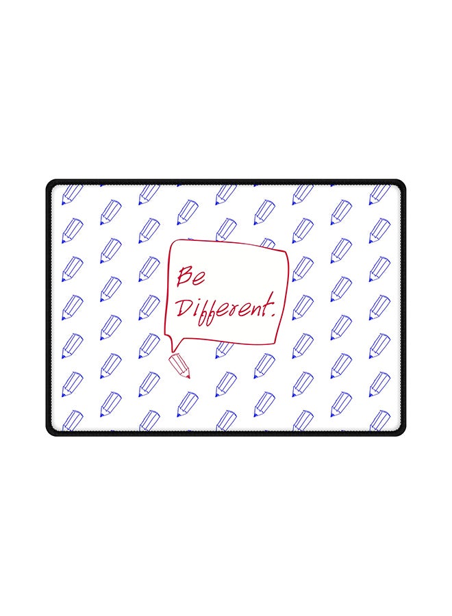 Stylizedd - Be Different Printed Gaming Mouse Pad White - Image 1