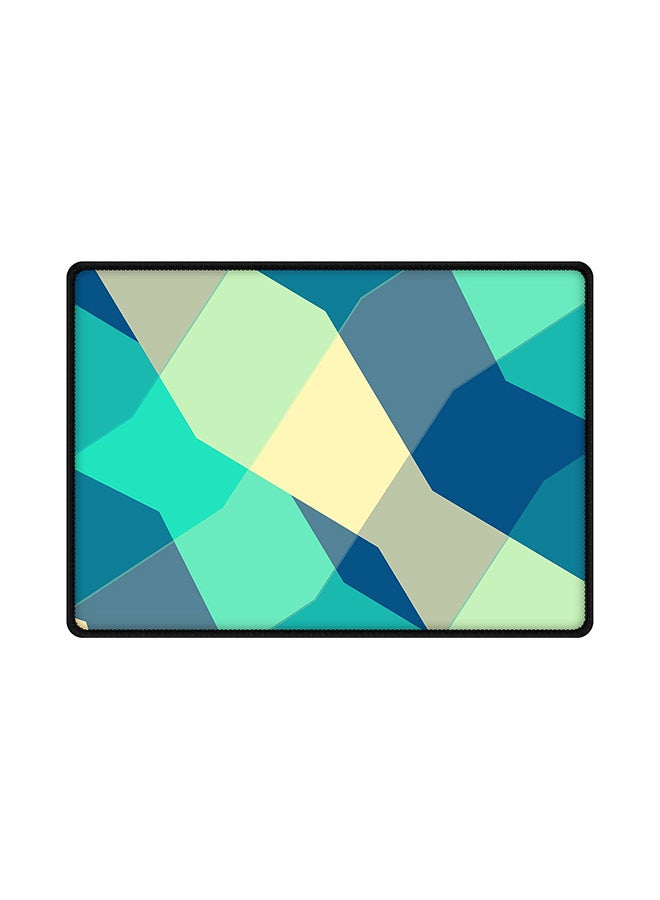 ستايلايزد لوحة ماوس بطبعة مربعات بنمط مائي ومزودة بقاعدة مطاطية مضادة للانزلاق متعدد الألوان