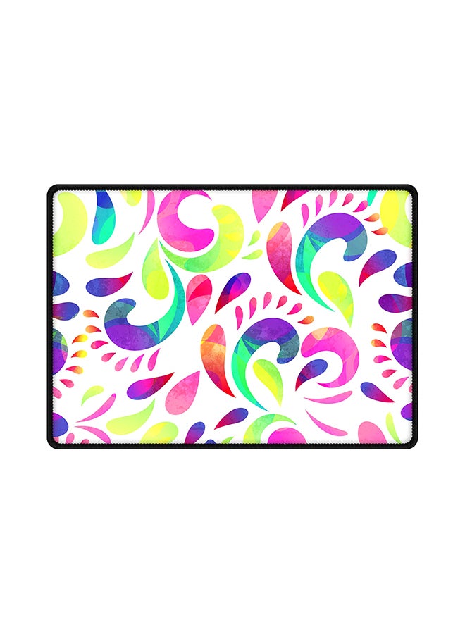 ستايلايزد لوحة ماوس بتصميم نقشة أزهار متعدد الألوان