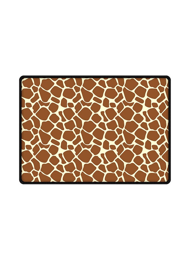 Stylizedd Somali Giraffe Skin Print Mouse Pad Brown