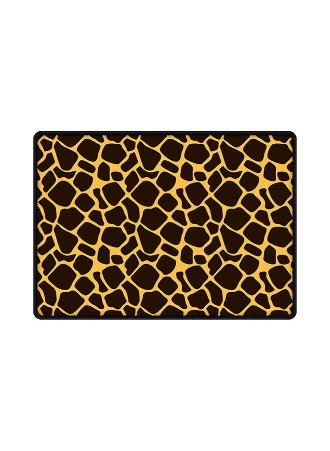 ستايلايزد لوحة ماوس مزينة بطبعة جلد الزرافة ومزودة بقاعدة من المطاط مضادة للانزلاق بني