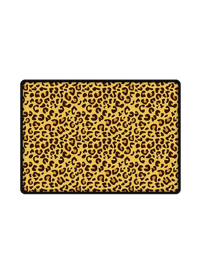 Stylizedd Leopard Skin Designed Rubberized Mouse Pad Yellow/Black