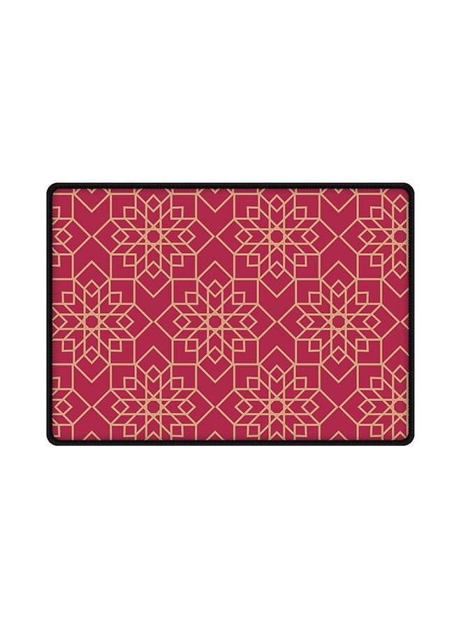 ستايلايزد لوحة ماوس مزينة بطبعة مستوحاة من الفن العثماني وردي