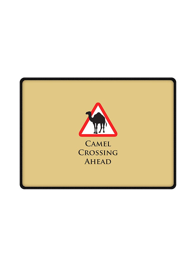 Stylizedd Camel Crossing Ahead Mouse Pad With Non Slip Rubber Base Multicolour