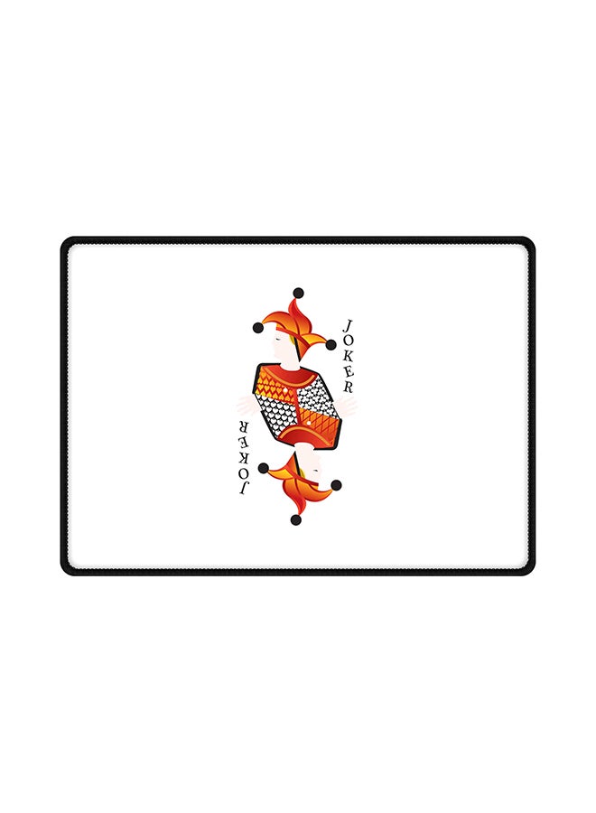 ستايلايزد لوحة ماوس مطبوع عليها كلمة "Joker" مع قاعدة من المطاط مضادة للانزلاق متعدد الألوان