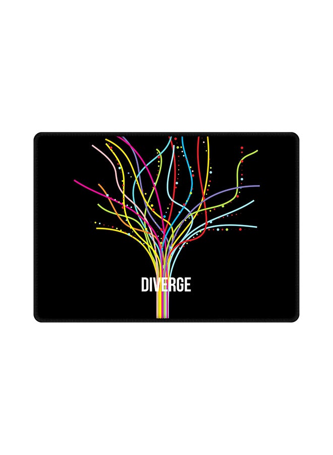 Stylizedd Diverge Mouse Pad With Non Slip Rubber Base Multicolour 